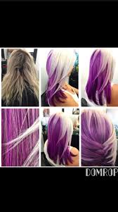 Wild Orchid Applied Artego 5 26 To The Bottom Third I Separated The Blonde Into Two Sections And Applied Silver My Colour Reflex Hair Styles Funky Hair Colors