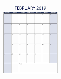 2019 Printable Calendar One Page February 2019 Calendar Template February 2019 Cale Calendar 2019 Printable Printable Calendar July Monthly Calendar Printable