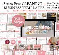 Paquete para empresas de limpieza: formularios editables, contrato de  servicio, paquete de inicio y kit de marca.