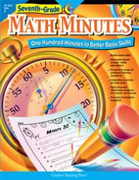 Math Minutes 7th Grade Math Minutes Basic Math Skills Seventh Grade Math
