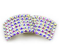 Glowing 50 AB Reflecting Crystal Irish Dance Buckles for Champions