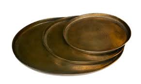 Make an offer on the perfect piece today! Pols Potten Oval Antique Brass Tray Gold Metal Made In Design Uk