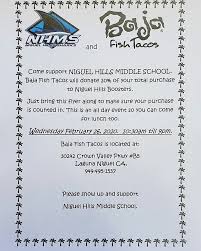 Are we reinventing perfection here? Nhmssharks On Twitter Join Nhms At Baja Fish Tacos Tomorrow For A Great Meal And To Raise Money For Our School See You There Go Sharks Https T Co 10ehe1hp9n Https T Co 01gwztcsar