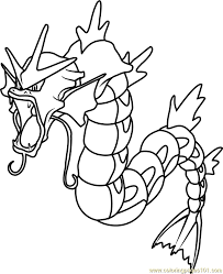 The kids will love these fun santa coloring pages. Gyarados Pokemon Coloring Page For Kids Free Pokemon Printable Coloring Pages Online For Kids Coloringpages101 Com Coloring Pages For Kids