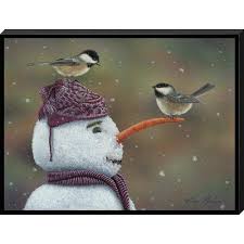 The Holiday Aisle Snow Papa Framed Graphic Art Print Winter Scenes Snowman Winter Fun