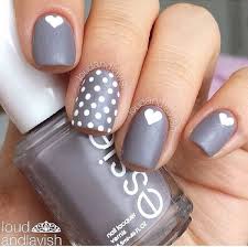 Get the best deal for nail art gray nail tips from the largest online selection at ebay.com. Gray And White Polka Dots And Hearts Design Nail Art