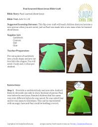 Show activity on this post. Paul S Conversion Bible Activities On Sunday School Zone