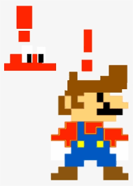 Mario Alerted Pixel Art Super Mario Bros Png Image Transparent Png Free Download On Seekpng Netendo fails at eight bit pixel art one game and suddenly hes evil and gives the middle finger to ppl who save him >.