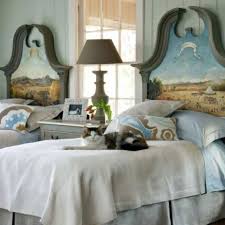 For a rectangular headboard, use painter's tape and a level to get the lines straight. Decorating With Painted Headboards Decor Headboard Painted Furniture