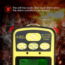 A multi gas detector is a portable device designed to detect multiple gases simultaneously. Sensor Aliexpress St8990 Multi With Alarm Gas Tester Monitor 4 Smart Lel Rechargeable Backlight H S Sensor Gas In1 Co O Detector Function Gas Analyzers
