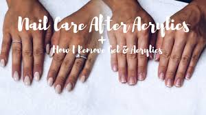 Acrylic nails are the hottest trend and the easiest way to add length and glam to your nails. Nail Care After Acrylics Gel Acrylic Removal Youtube