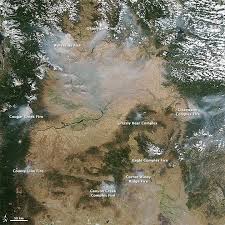Northwest Wildfires Photographed From Space