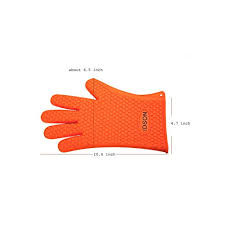 A wide selection of heat resistant double oven gloves, practical kitchen gauntlets, oven mitts and handy pot grabs. Idson Silicone Oven Mitts For Barbecue Amp Kitchen Heat Resistant Grilling Cooking Gloves With Bbq Grill Brush Set Double Non Slip Professional 5 Fingers Glove For Baking Washing Cleaning Orange Buy Online In Antigua And Barbuda At Antigua