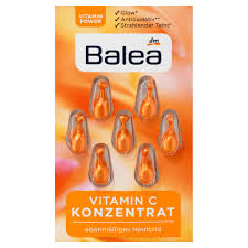 Low prices & low shipping fees on worldwide shipping ! Balea Vitamin C Concentrate 7 Capsules German Drugstore
