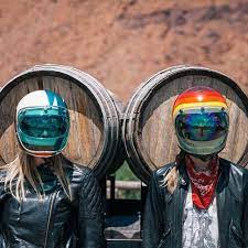 Anchor Bolts Cafe Racer Helmet Cool Motorcycle Helmets Retro Helmet