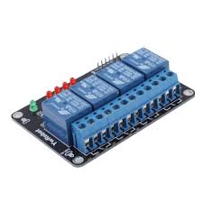 You will also see the corresponding red led on the 4 relay board Sunsky 4 Channel 5v Relay Module For Arduino Pic Arm Avr Msp430
