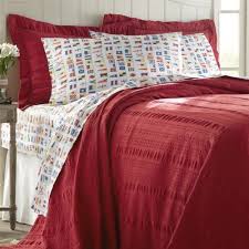 Orvis Yearround Seersucker Bedspread Only King Red For More Information Visit Image Link Bed Spreads Bed Red Comforter