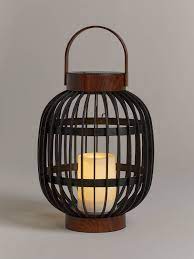 John Lewis Partners Millbank Solar Led Outdoor Lantern Brown Solar Led Outdoor Lanterns Solar Power Diy