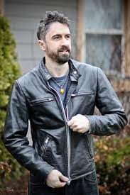 Vintage 1970s Era Leather Biker Cafe Racer Jacket Size 40 Etsy Cafe Racer Jacket Leather Jackets