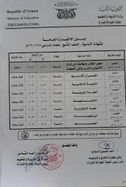 نتيجة الثانوية العامة 2021 في مصر. Ø¬Ø¯ÙˆÙ„ Ø§Ù…ØªØ­Ø§Ù†Ø§Øª Ø§Ù„Ø´Ù‡Ø§Ø¯Ø© Ø§Ù„Ø£Ø³Ø§Ø³ÙŠØ© Ø¨Ø§Ù„ÙŠÙ…Ù† Ø¬Ø¯Ø§ÙˆÙ„ Ø³ÙŠØ± Ø§Ù„Ø§Ù…ØªØ­Ø§Ù†Ø§Øª Ø§Ù„Ø¹Ø§Ù…Ø© Ù„Ù„Ø´Ù‡Ø§Ø¯ØªÙŠÙ† Ø§ï»·Ø³Ø§Ø³ÙŠØ© ÙˆØ§Ù„Ø«Ø§Ù†ÙˆÙŠØ© Ø¹Ù„Ù…ÙŠ Ø§Ø¯Ø¨ÙŠ Ø§Ù„Ù‚Ù†Ø§Ø© Ù†ÙŠÙˆØ²