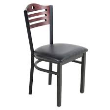 Lancaster Table Seating Mahogany Finish Bistro Dining Chair With 1 1 2 Padded Seat Dining Chairs Lancaster Table Table Seating