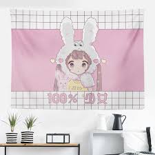 Simple Modern Tapestry Wall Hanging Aesthetic Japanese Tapestry Anime Large Cute College Dorm Tapisserie House Decoration Eb50gt Tapestry Aliexpress