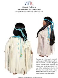 4.6 out of 5 stars 159. Via E Native Plains Buckskin Dress 18 Doll Clothes Pattern Pixie Faire