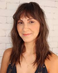 8 Long hair with bangs ideas