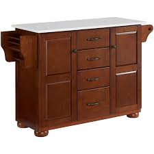 The cheapest offer starts at £100. Crosley Eleanor White Granite Top Kitchen Island In Mahogany Kf30175ama