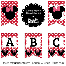 Free collection of 30+ printable letters minnie mouse minnie mouse style letter a cut out small #111498 minnie mouse printable alphabet . Printable Minnie Mouse Banner Letters A M Printable Treats Com