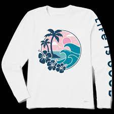 Life is good long sleeve crusher tee. Women S Big Waves Long Sleeve Crusher Tee Life Is Good Official Site