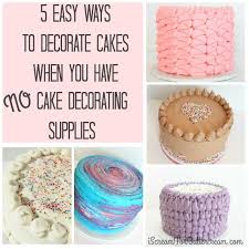 Decorating a cake may seem intimidating, but cake decorating instructions are available to help, and frosting a cake is accessible for bakers of all ability. 5 Easy Ways To Decorate Cakes Using No Cake Decorating Supplies I Scream For Buttercream