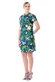 Tie Neck Floral Print Crepe Shift Dress Cl0057772 Dresses Shift Dress Fashion Dresses