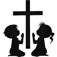 Download Boy Girl Praying Decal Silhouette Art Pray Silhouette Clip Art