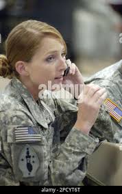 First Lt. Rose Forrest, Glen Burnie, Md., with the Second Brigade Combat  Team, of the Pennsylvania National Guard, talks