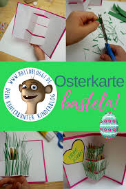 3d Pop Up Osterkarte Mit Kindern Zum Selber Basteln Osterkarten Basteln Osterkarten Osterkarten Selber Machen