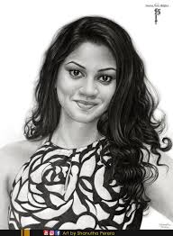 Cropped image of an older drawing Swimming Coot Mars Lumograph pencils