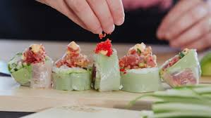 Maki De Printemps Au Tartare De Thon Rouge Zeste Food Yummy Food Recipes
