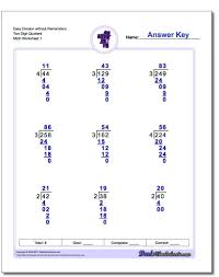 dadsworksheets these long division worksheets provide problems of varying levels of difficulty to ease into this process gently especially if you are introducing long division in 3rd grade you ll find the
