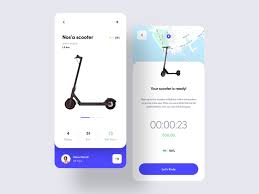 Scooter Share App Interface Design Ios Design Ecommerce App