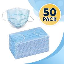 Dukal n95 mask surgical mask n95 respirator. 50 Disposable Face Masks 3 Ply Breathable Dust Protection Masks Elastic Ear Loop Filter Mask Walmart Com Walmart Com