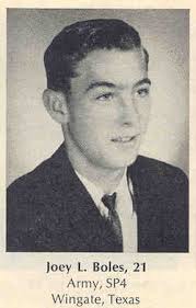 Spec Joey Lee Boles (1948-1969)