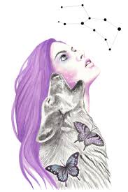 Written In The Stars Art Cute Little Drawings Purple Art