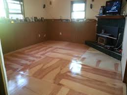 Dyi Plywood Flooring We Removed The Carpet In The Basement Game Room Of Our Home We Sealed The Concrete Installed A Plywood Flooring Game Room Basement Home