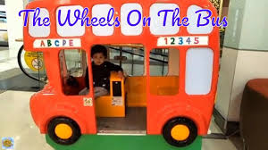 Playing Bus Toys With The Wheels On The Bus Huge Bus Toy For Kids Kids Ride On Toys Ride On Toys Kids Ride On