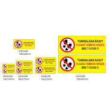 Oleh itu, anda tidak perlu menanggalkan kasut kerana agama telah mempertimbangkan situasi seperti ini. Please Remove Shoes Tanggalkan Kasut è«‹è„«ä¸‹ä½ çš„éž‹å­floor Sign Sticker With Matte Laminated Size 100x200mm 50x130mm 66x Shopee Malaysia