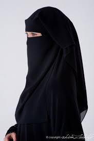 Elegant Muslim Woman In Black Niqab Niqab Niqab Fashion Arab Girls Hijab