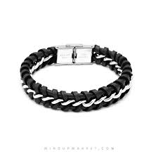 دستبند نقره‌ای موج