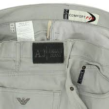 AJ Comfort Fit Mens Grey Cropped Armani Jeans