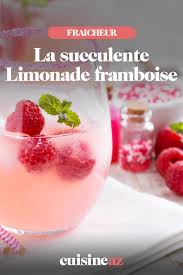 Limonade Framboise Recette Recettes De Boissons Limonade Boisson Sans Alcool